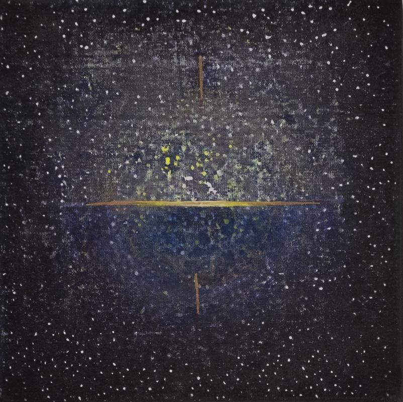 Nocturne, acrylique sur toile, 20 X 20 cm, 2021-22